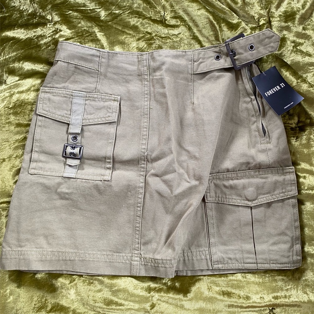 forever 21 cargo skirt